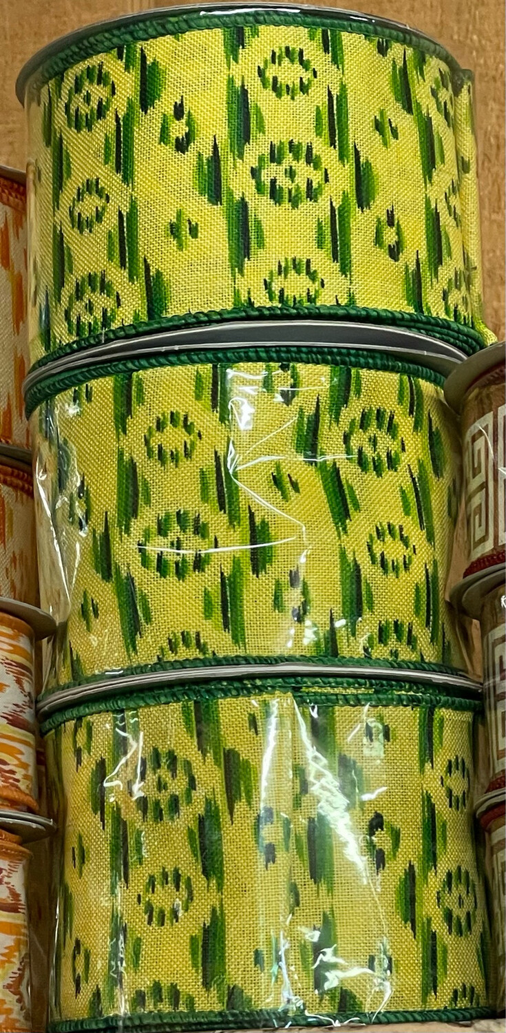 Southwest Yellow & Green 2.5 X 10 Yds. Wired