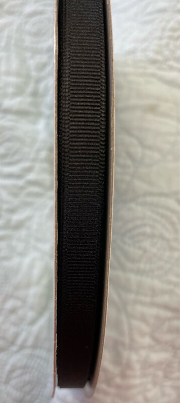 Black Grosgrain 3/8 X 100 Yds.