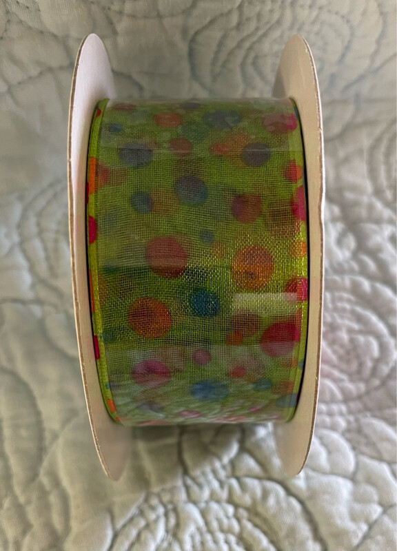 Lime Crazy Dot Combo 1.5 X 25 Yds. Micro Wired