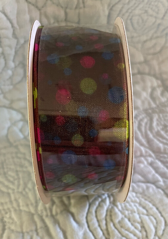 Plum Crazy Dot Combo 1.5 X 25 Yds. Micro Wired