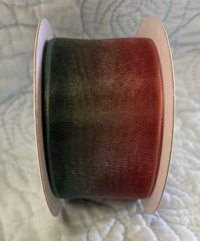 Hunter & Mauve Combo Organza Filament 1.5 X 25 Yds. Micro Wired