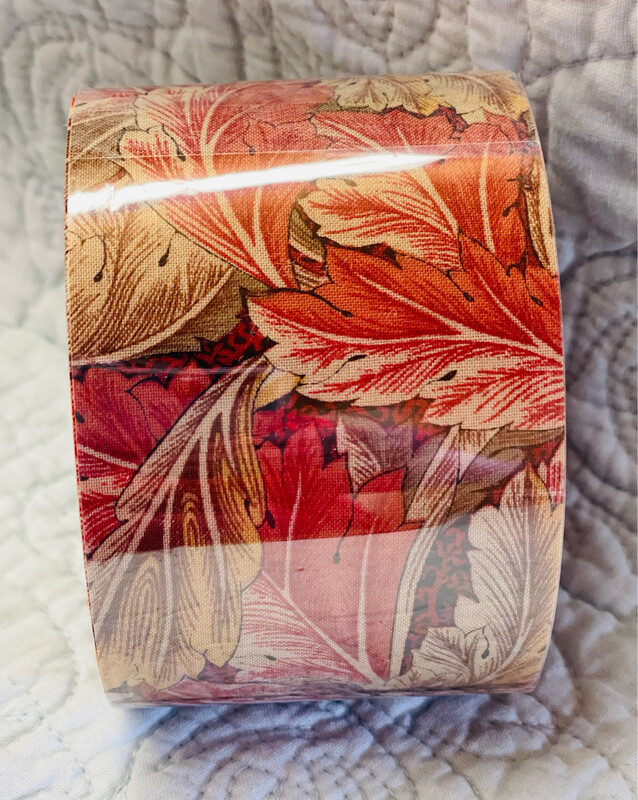 Leaves #40 Cloth Ribbon Undetermined Yardage Approximately 20 Yds. Unwired