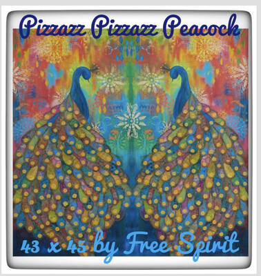 Pizzazz Pizzazz Peacock Panel By Free Spirit 43 X 45