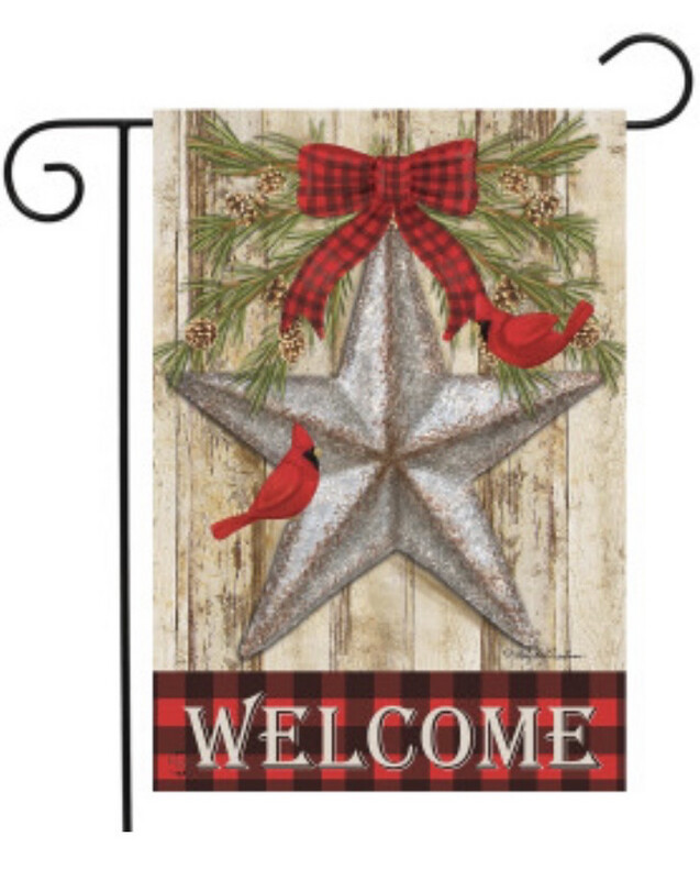 Festive Barnstar Garden Flag