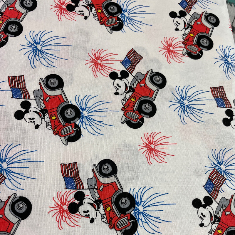 Mickey Patriotic Car By Springs Creative