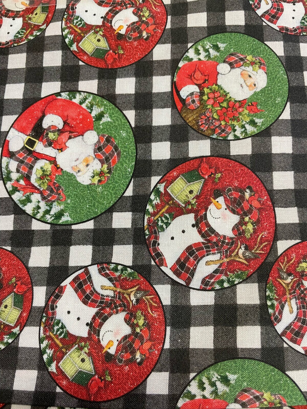 Plaid Santa By Springs Creative