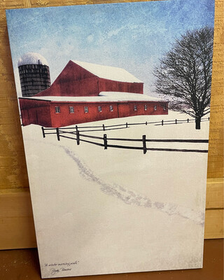 A Winter Morning Walk Canvas By Ryan Bowers