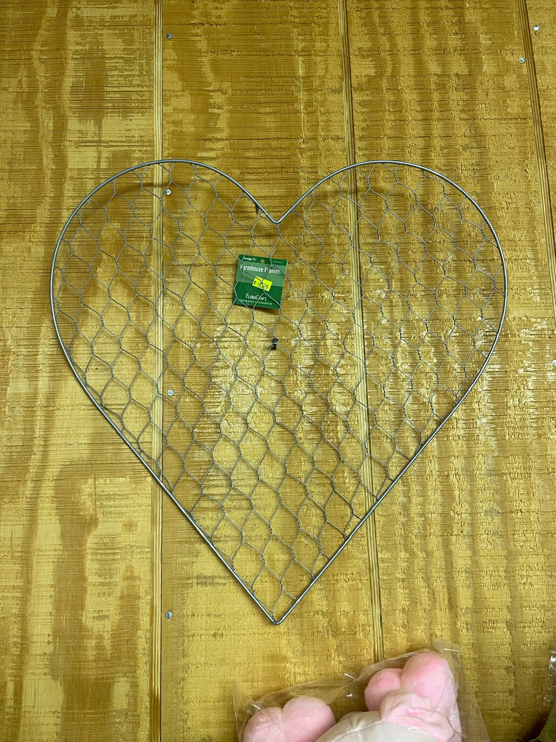 SALE 18 Heart Wire Wreath Frame, Heart Frame for Deco Mesh