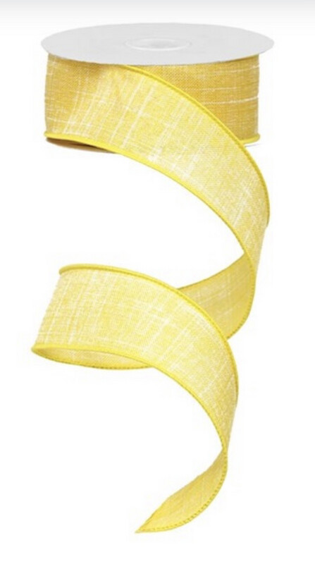 Dk. Yellow Royal 1.5” X 10 Yds. Wired