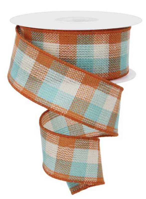 Woven Check Wired 1.5” X 10 Yds.
