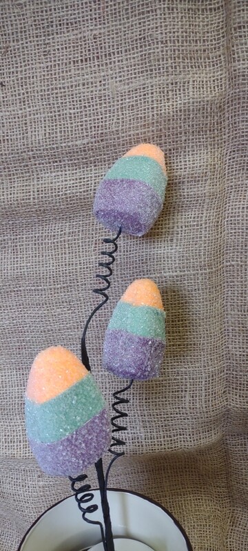 Candy Corn Glitter Pick, 18"