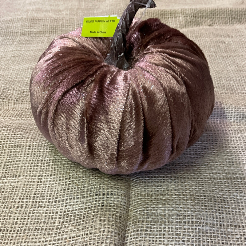 Dusty Mauve Velvet 5 X 7 Pumpkin
