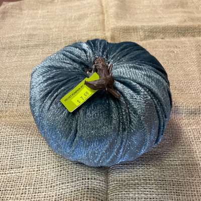 Dusty Blue 5x7 Velvet Pumpkin