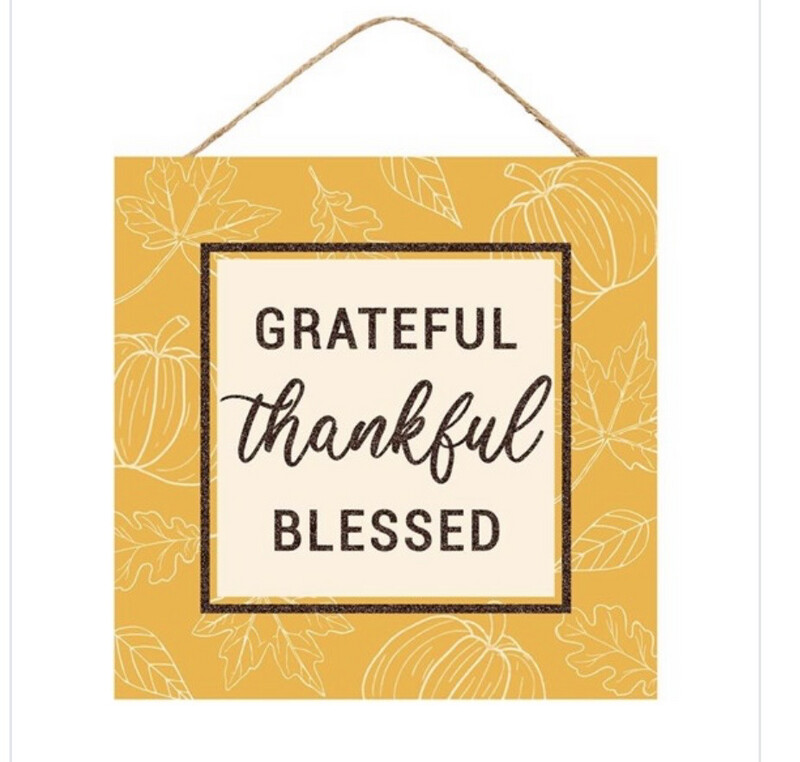 Grateful Mdf 10” Sign