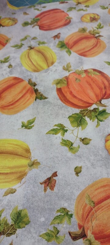 Fall Splendor Tossed Pumpkins by Lynnea Washburn for QT Fabrics