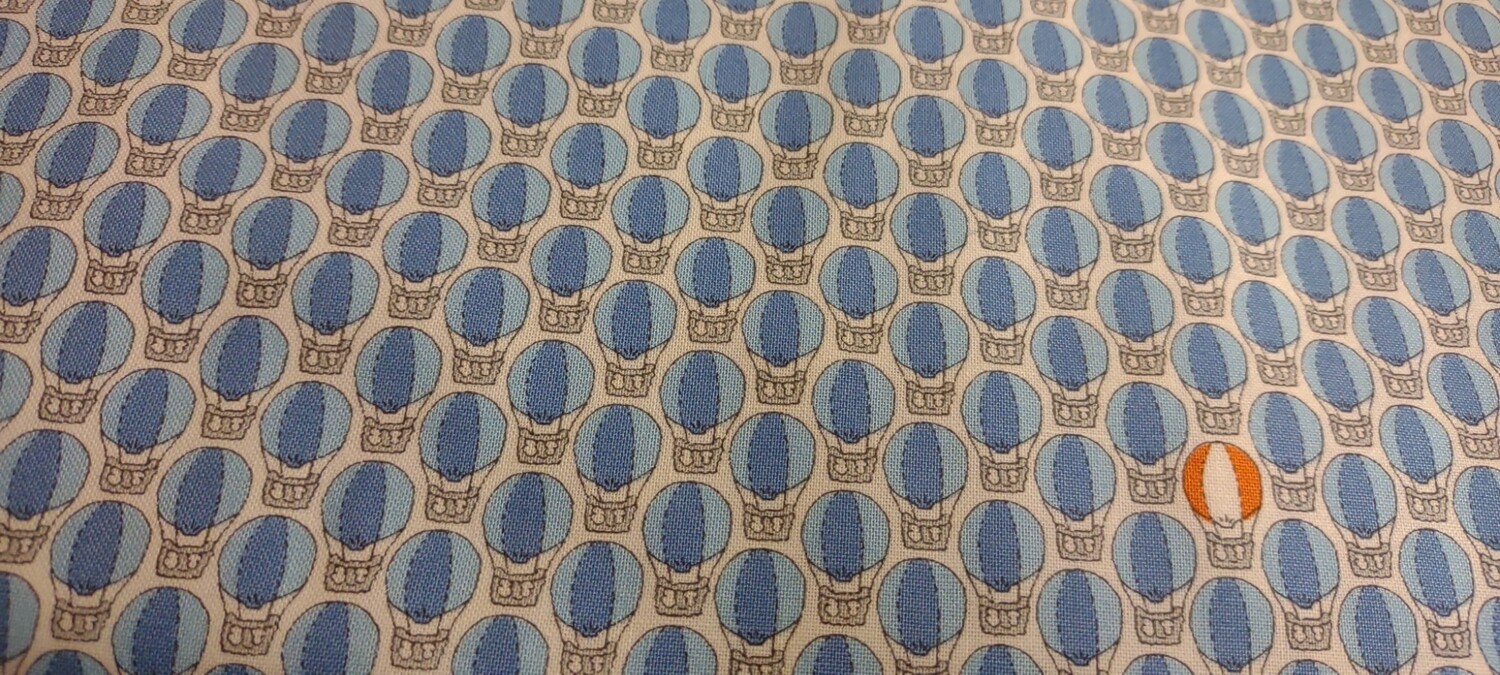 Count on Me, Blue Balloons by Stof Fabrics