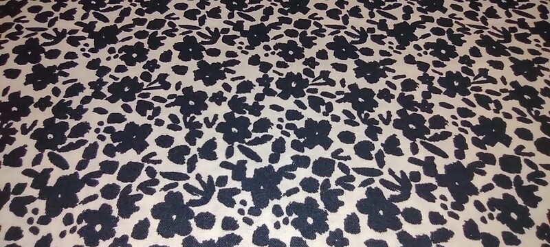 Black/White Floral Print