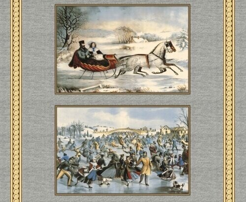 On Frozen Pond Panel by Whistler Studios for Windham Fabrics, 36" x 44"