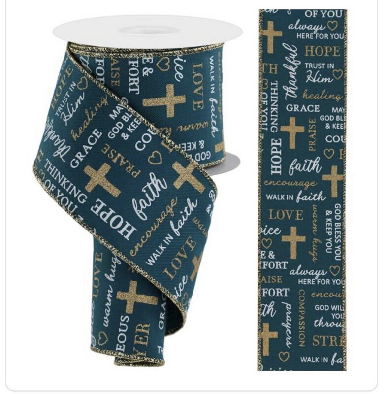 Religious Words 2.5 Wired On Teal
