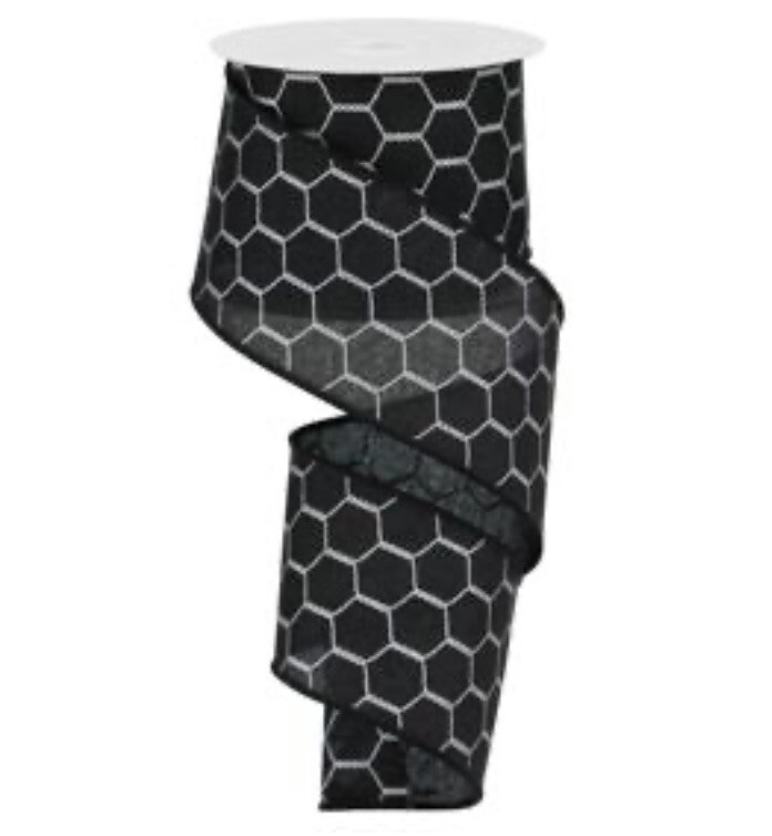 Black & White Chicken Wire 2.5 X 10 Yds. Wired
