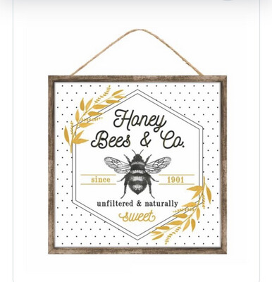 Honey Bees & Co. Mdf Sign