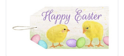 Happy Easter Chick Mdf Sign