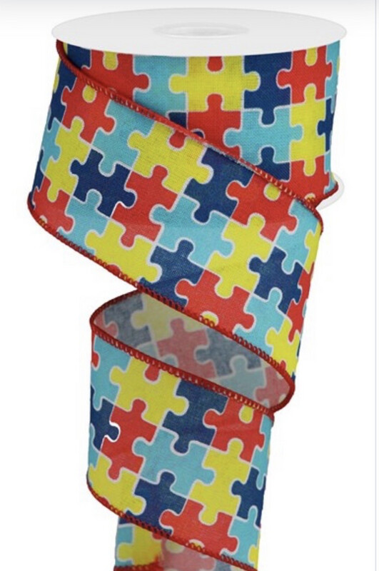 Puzzle Pieces 2.5 X 10 Yds. Wired