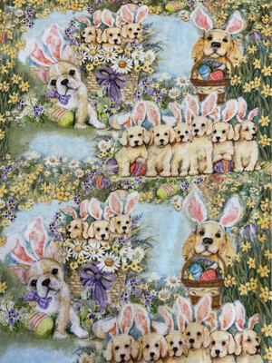 Dogs & Bunnies Allover By Susan Wingate For Springs Creative