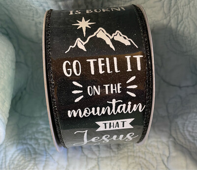 Go Tell It On The Mountain 2.5 X 10 Yds. Black