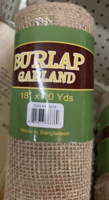 Burlap Garland 18" x 10 Yards