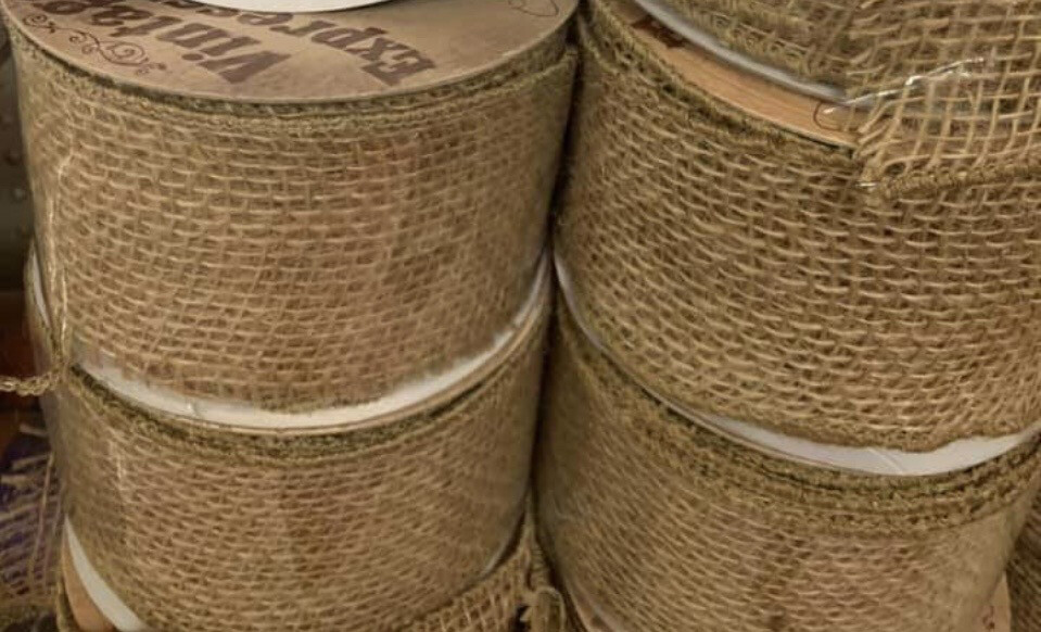 Burlap Ribbon 2.5" x 10 Yards