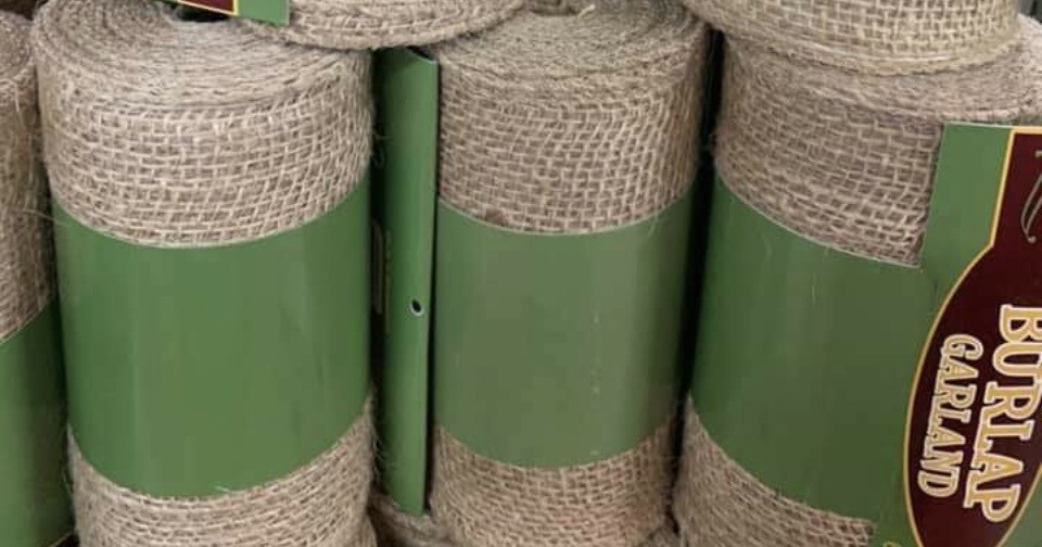 Burlap Garland 6" x 10 Yards