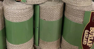 Burlap Garland 6" x 10 Yards