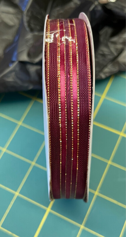 Burgundy Metallic Pull Bow 5/8" X 15 Yds.