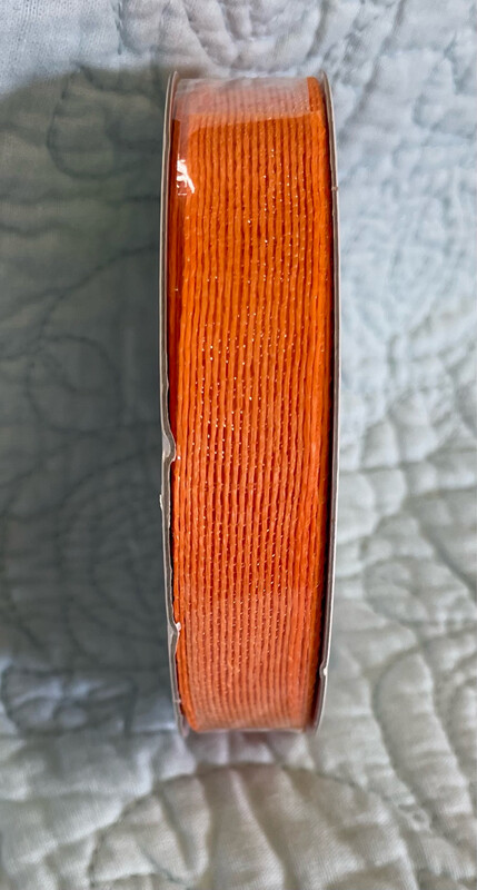 Orange Jute Ribbon 5/8" X 20 Yds.