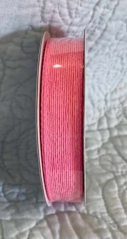 Pink Jute Ribbon 5/8" X 20 Yds.