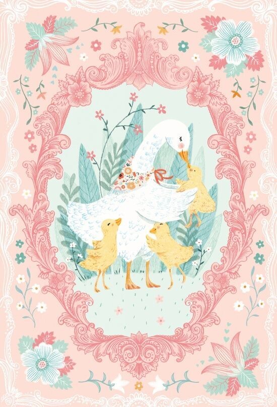 Ducky Tales Fabric Panel by Lucie Crovatto for Studio E, 36