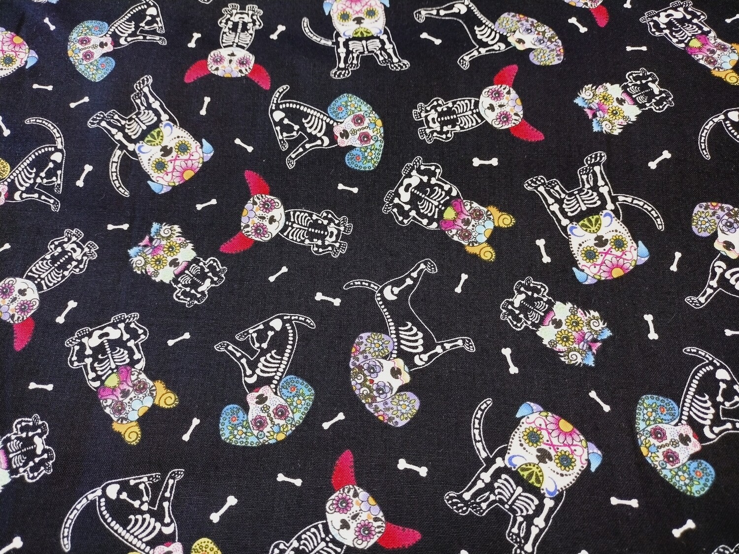 Skeleton Pups by Hi-Fashion Fabrics, Inc