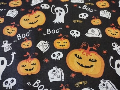 Spooky Halloween Print Fabric