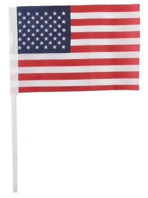 4" x 6" American Flag on 9" Pick