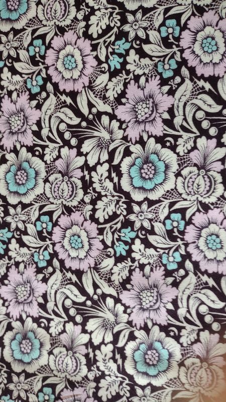 Nightshade (Deja Vu) Mini Spider Blossom in Nerium by Tula Pink for Free Spirit