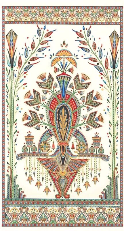 Valley of the Kings Panel by Robert Kaufman, 24" x 44"
