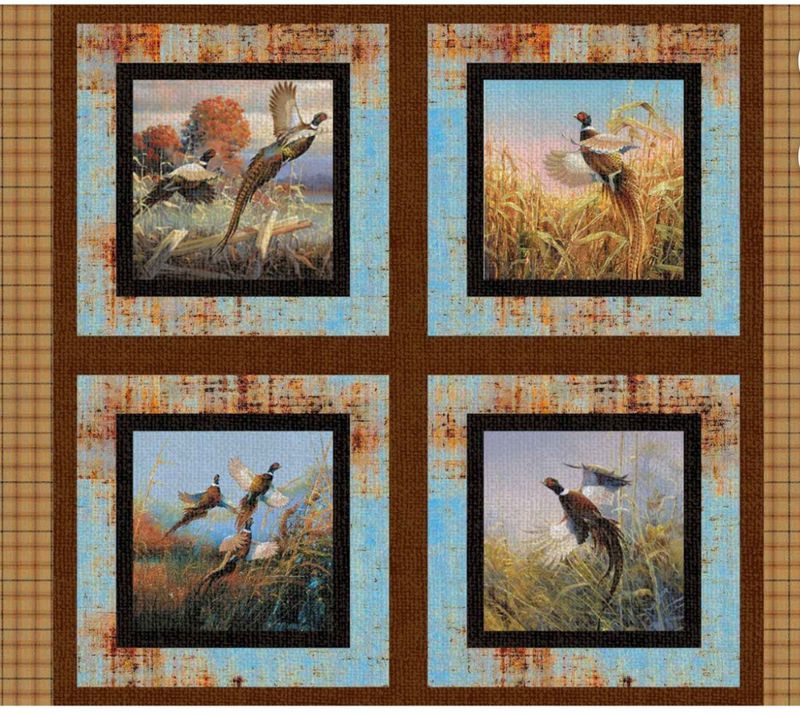 Pheasants Pillow Panel By Springs Creative