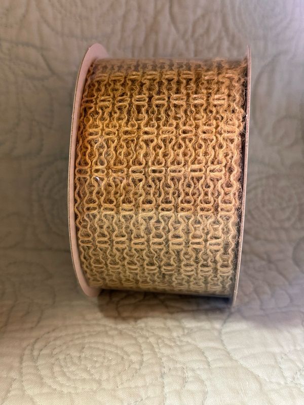 Jute 2.5 X 10 Wired Ribbon