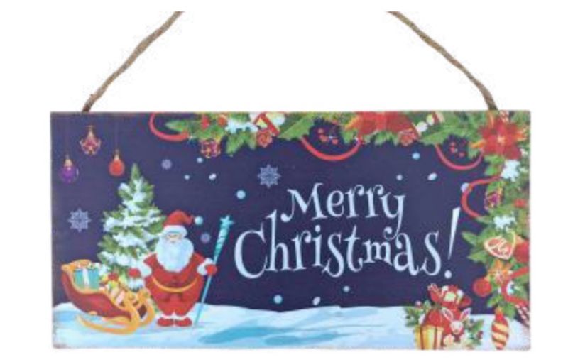 Merry Christmas Mdf Sign
