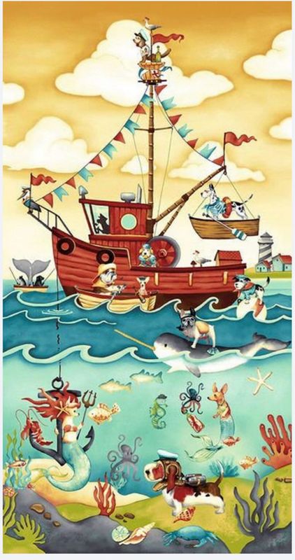 Salty Dogs By Geoff Allen For Studio E Fabrics