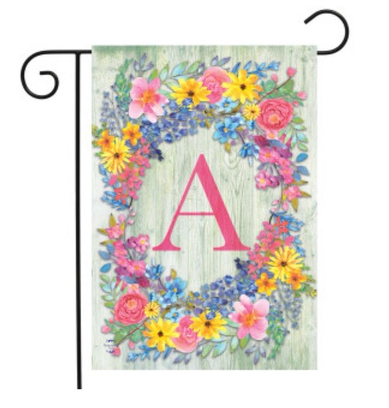 Spring Monogram Letter A