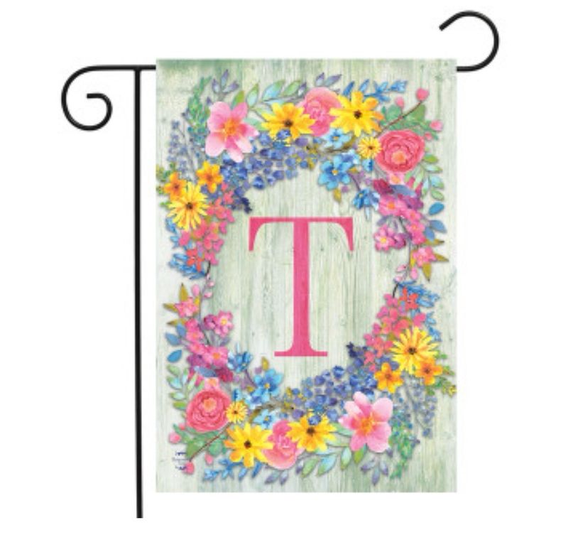 Spring Monogram Letter T