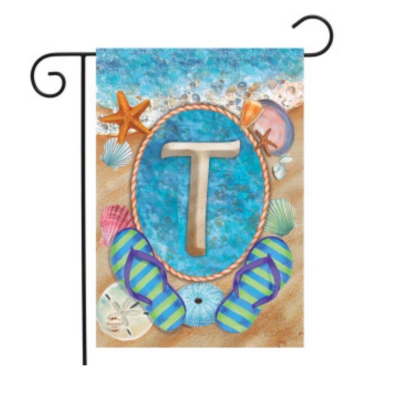 Summer Monogram Letter T