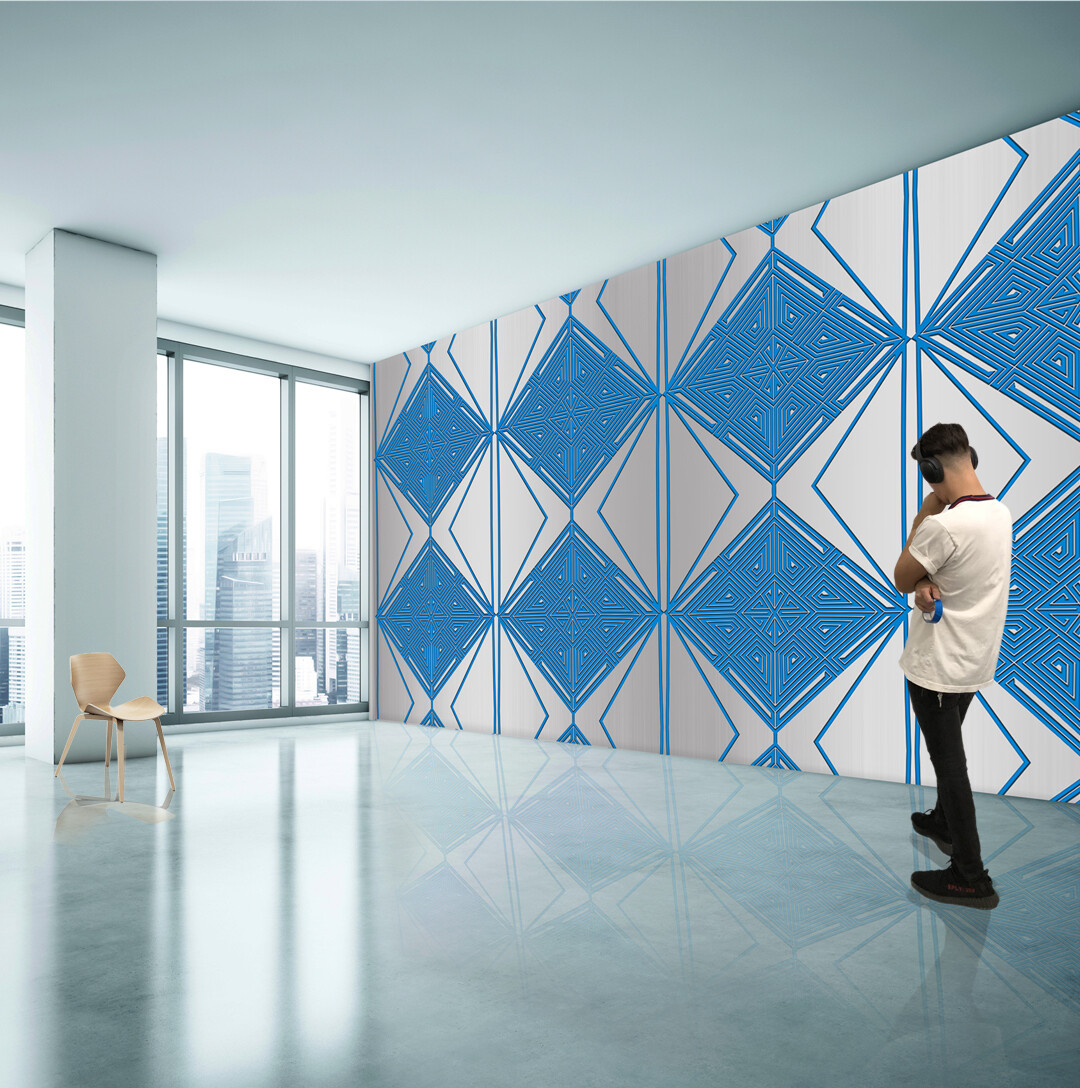 Flekz x EDGE / Laberinto / Wallcovering  / Large mural